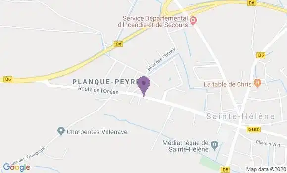 Localisation Sainte Helene Bp - 33480