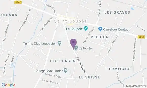 Localisation Saint Loubes - 33450