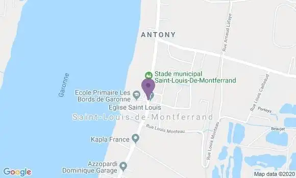 Localisation Saint Louis de Montferrand Bp - 33440