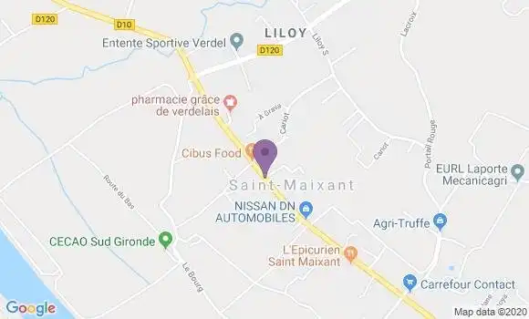 Localisation Saint Maixant Bp - 33490