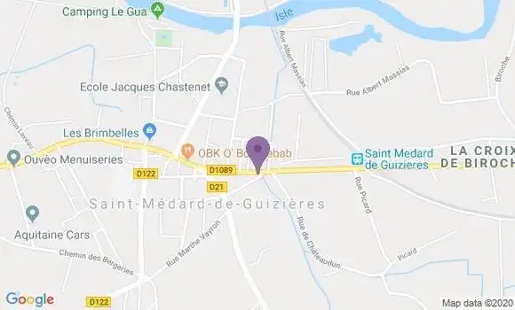 Localisation Saint Medard de Guizieres Bp - 33230