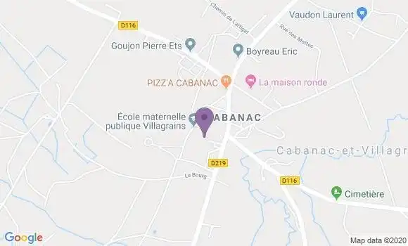 Localisation Saint Morillon Bp - 33650