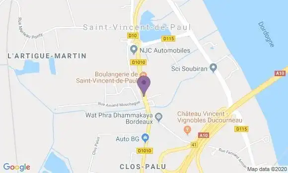 Localisation Saint Vincent de Paul Bp - 33440