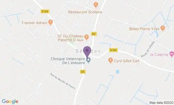 Localisation Saint Yzans de Medoc Ap - 33340