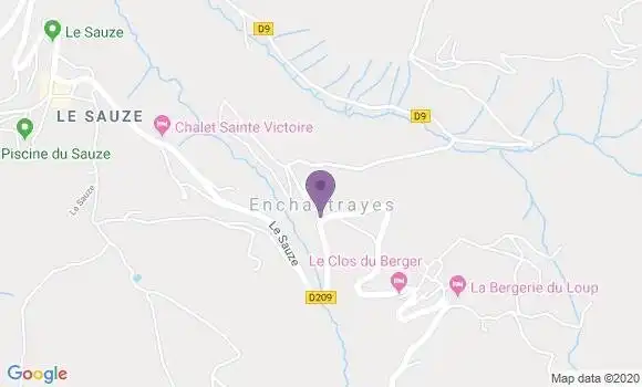Localisation Le Sauze Bp - 04400