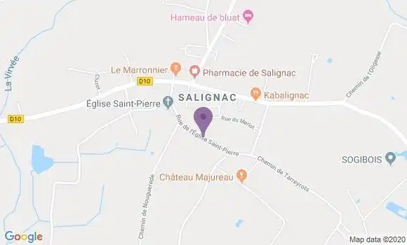 Localisation Salignac Bp - 33240