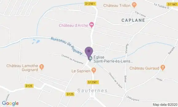 Localisation Sauternes Bp - 33210
