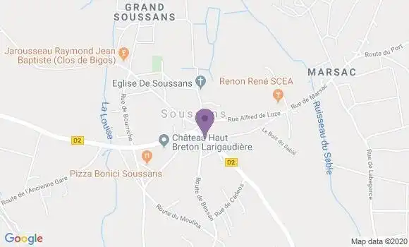 Localisation Soussans Ap - 33460