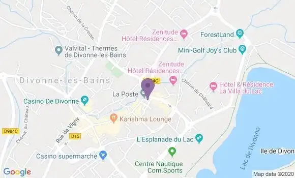 Localisation Divonne les Bains Bp - 01220