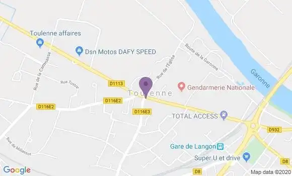 Localisation Toulenne Bp - 33210