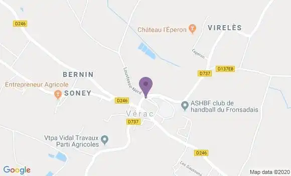 Localisation Verac Ap - 33240