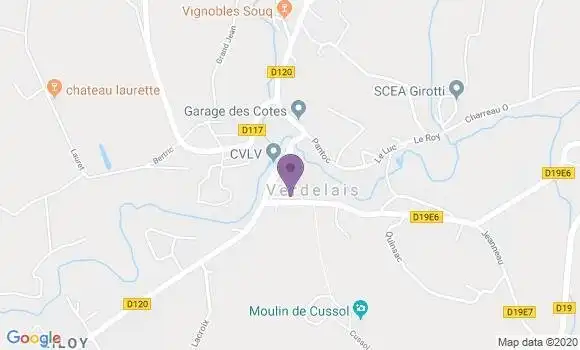 Localisation Verdelais Bp - 33490