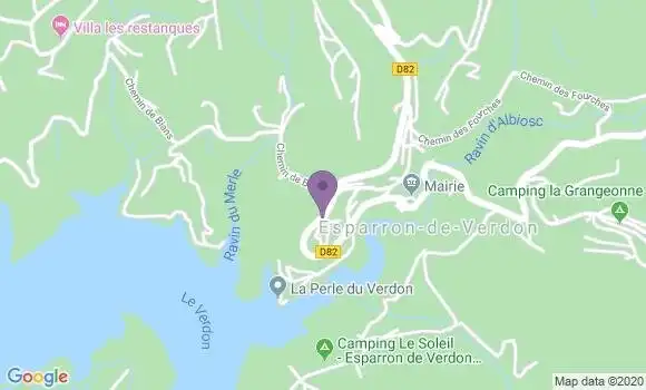 Localisation Esparron de Verdon Ap - 04800