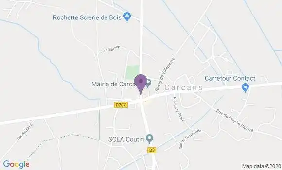 Localisation Carcans Maubuisson Ap - 33121