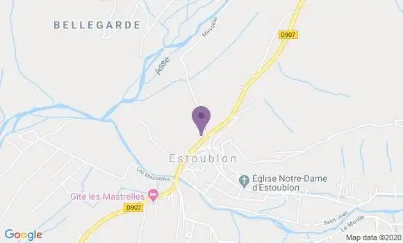 Localisation Estoublon Bp - 04270