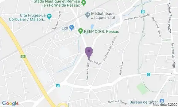 Localisation Pessac Arago Bp - 33600