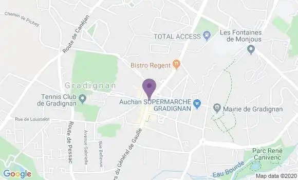 Localisation Gradignan Malartic Bp - 33170