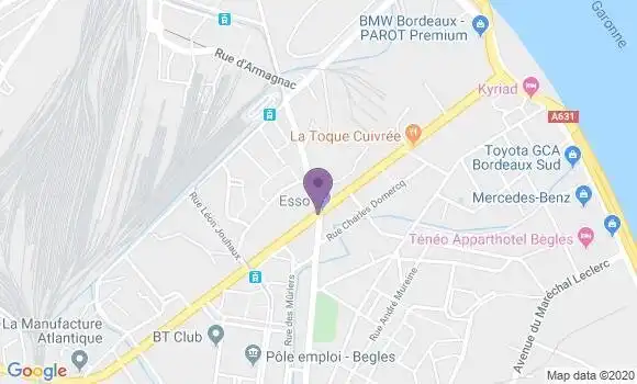 Localisation Bordeaux J J Bosc Bp - 33130