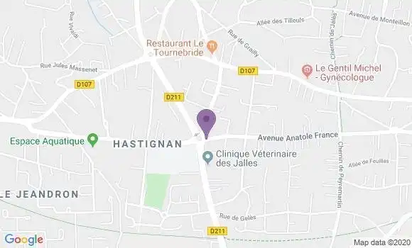 Localisation St Medard En Jalles Hastignan Bp - 33160