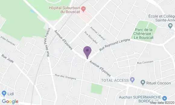 Localisation Bordeaux Cauderan Bp - 33200