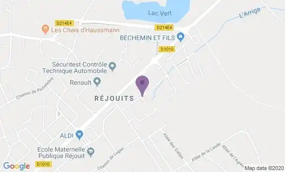 Localisation Cestas Rejouit Ap - 33610