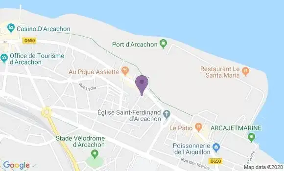 Localisation Arcachon Saint Ferdinand Bp - 33120