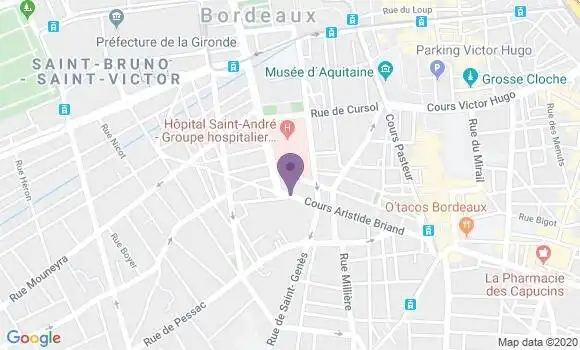 Localisation Bordeaux Aquitaine Bp - 33000