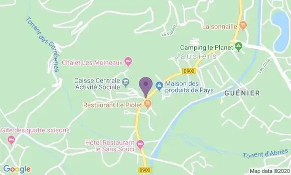 Localisation Jausiers - 04850