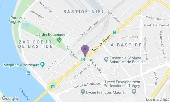 Localisation Bordeaux Bastide - 33100