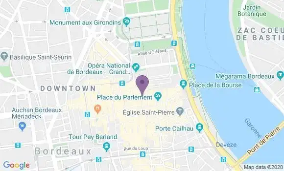 Localisation Bordeaux Saint Remi Bp - 33000