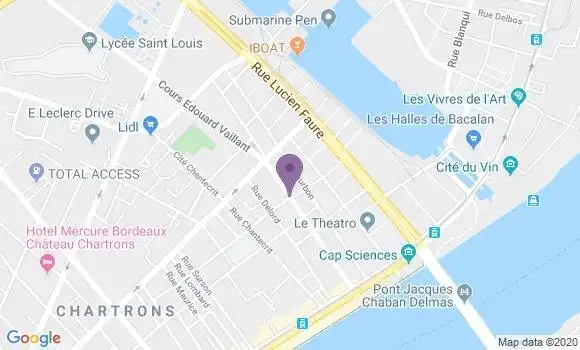 Localisation Bordeaux Docks - 33300