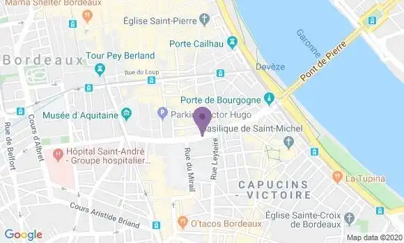Localisation Bordeaux les Salinieres - 33000