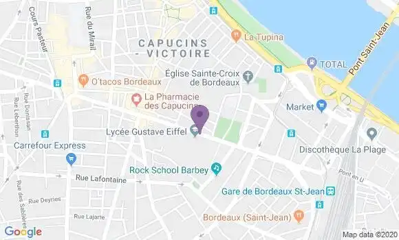 Localisation Bordeaux Saint Jean Bp - 33800