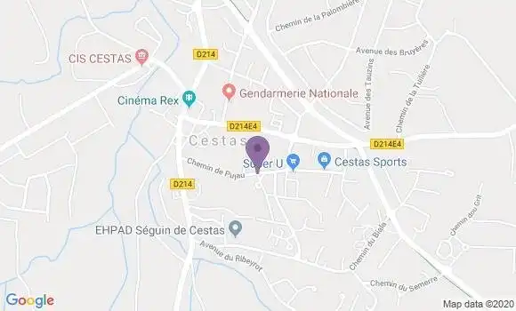 Localisation Cestas Principal - 33610