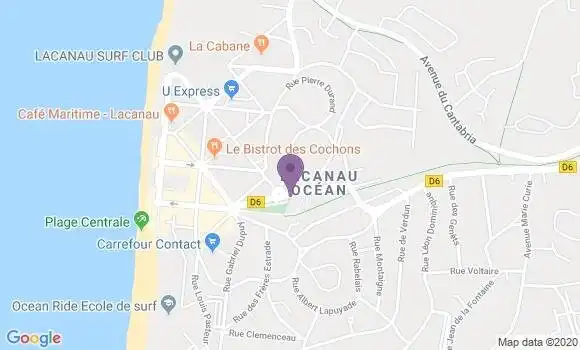 Localisation Lacanau Ocean Bp - 33680