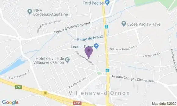 Localisation Villenave D