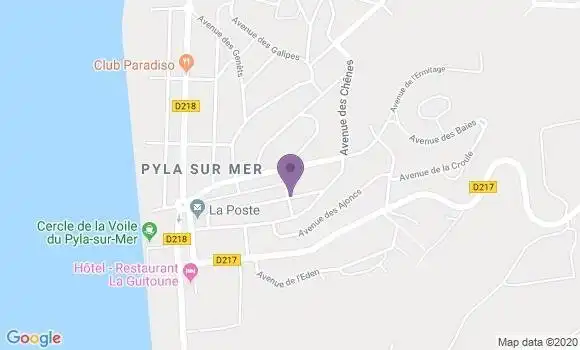 Localisation La Teste Pyla sur Mer Bp - 33115