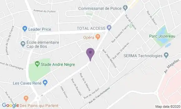 Localisation Pessac Alouette - 33600