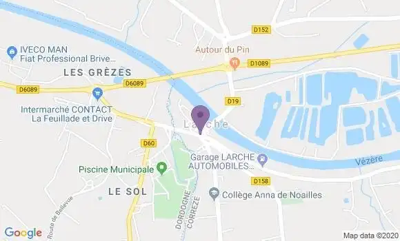 Localisation Larche Ap - 04530
