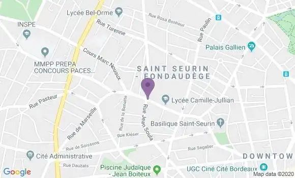 Localisation Bordeaux Croix Blanche Bp - 33000