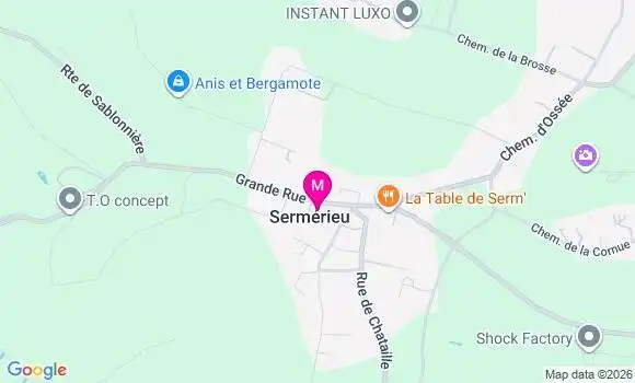 Localisation Sermerieu - 38510