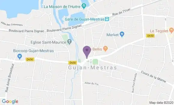 Localisation Gujan Mestras Bp - 33470