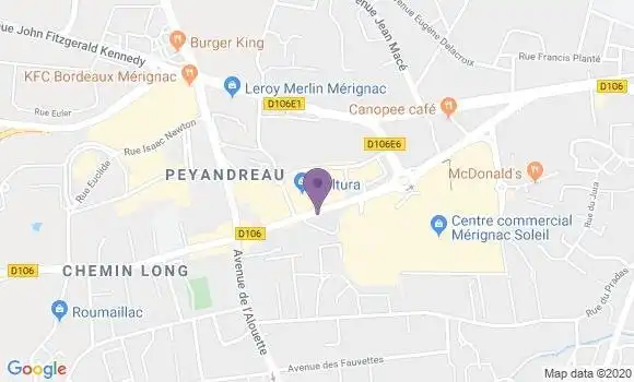Localisation Merignac Chemin Long Bp - 33700