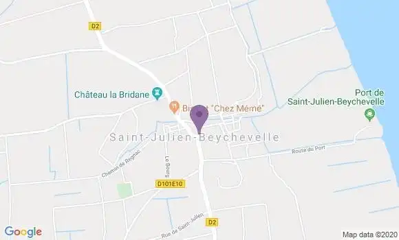 Localisation St Julien Beychevelle Ap - 33250