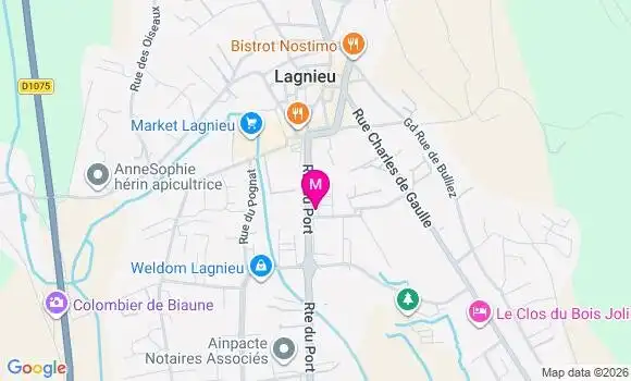 Localisation Lagnieu - 01150
