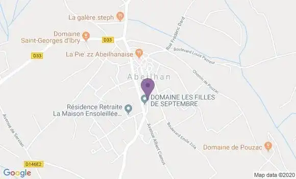 Localisation Abeilhan Bp - 34290