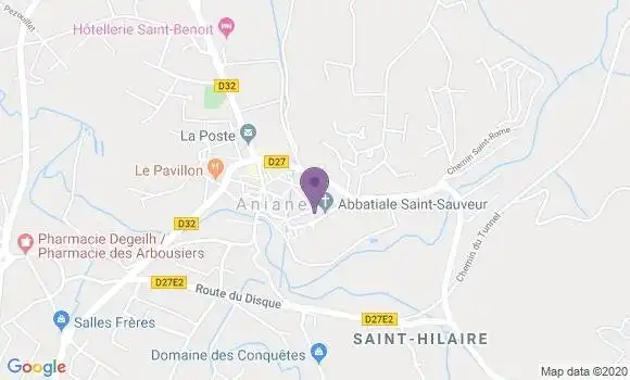 Localisation Aniane - 34150