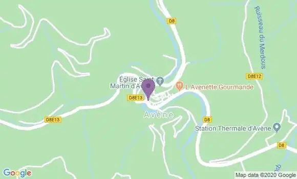 Localisation Avene Bp - 34260