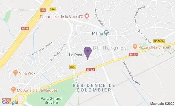 Localisation Baillargues - 34670
