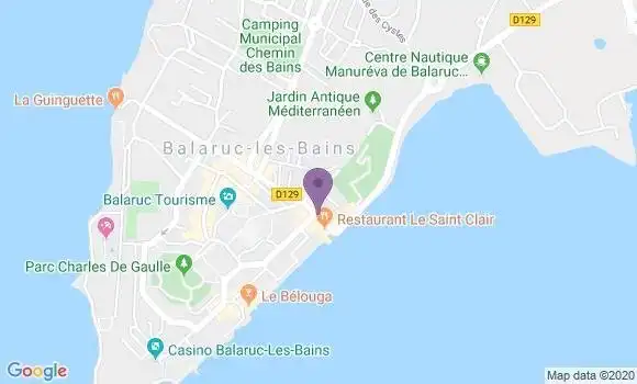 Localisation Balaruc les Bains - 34540